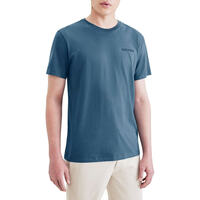 T-shirt Logo - coupe slim - 100% coton - bleu marine - Veepee